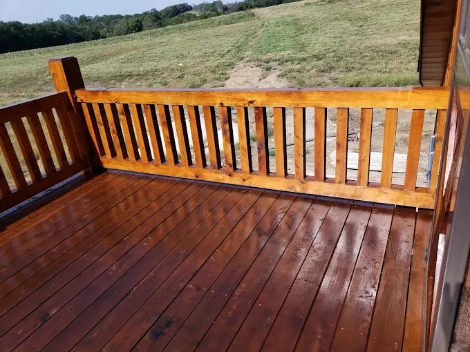 Painting work by Childress Painting at Custom Wood Staining (Residential Home), Overland Park — photo 9