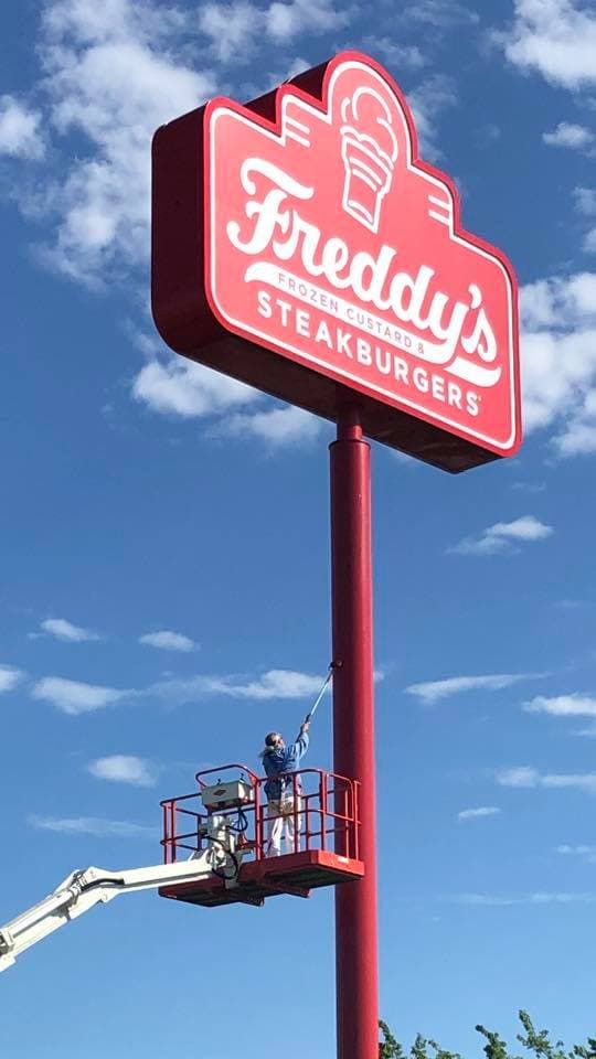 Painting work by Childress Painting at Freddy's Frozen Custad & Steakburgers, Kansas City — photo 3