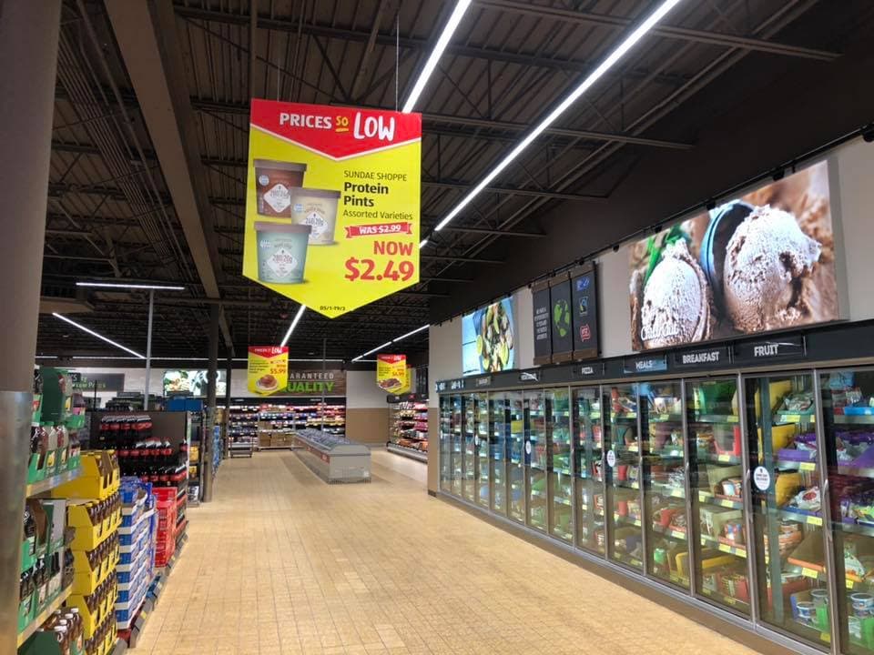 Painting work by Childress Painting at Aldi, Kansas City